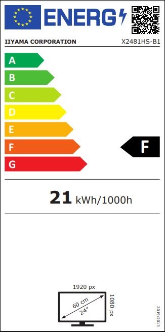 Energieeffizienzklasse F