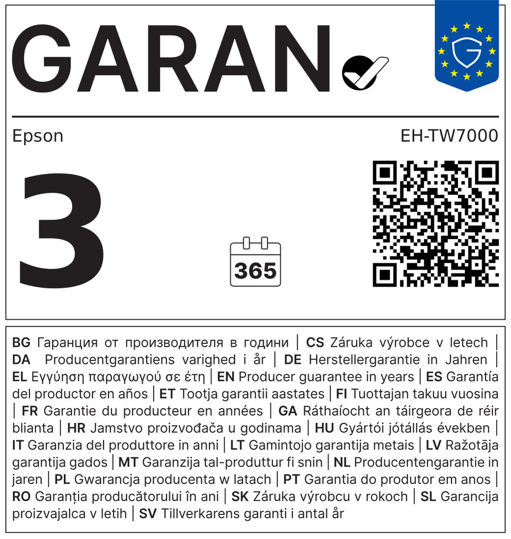 GARAN-Label: gewerbliche Haltbarkeitsgarantie des Herstellers