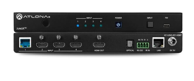 Atlona AT-JUNO-451-HDBT HDBaseT/HDMI Switcher 4 X 1