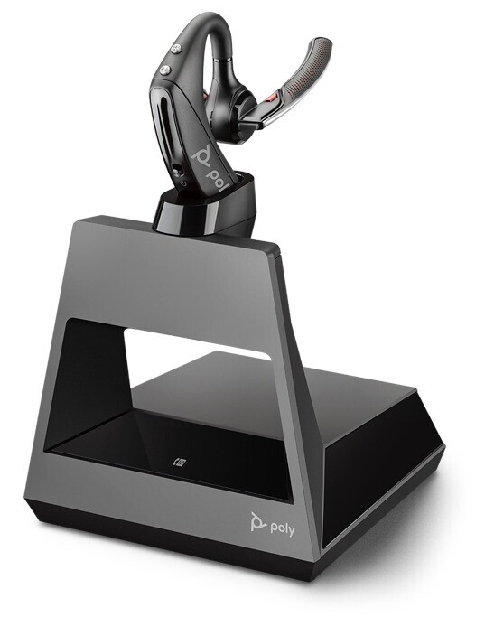 Plantronics Voyager 5200 Office, 2-Way Base Bluetooth Headsetsystem für MS Teams mit USB-C