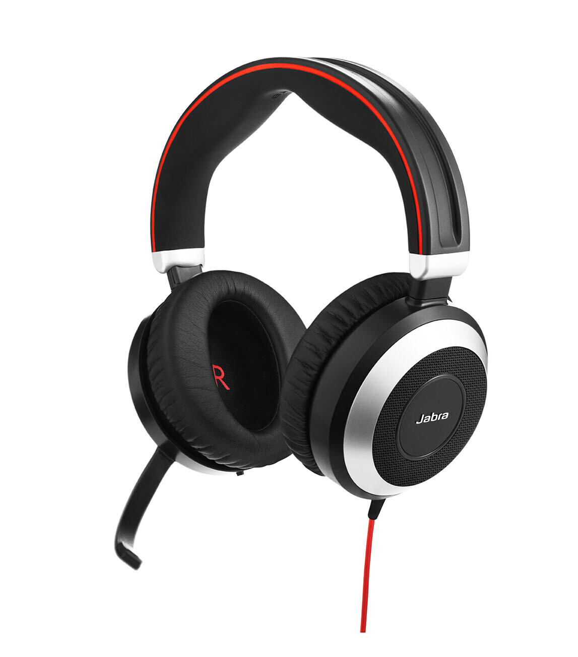 Jabra Evolve 80 UC Duo - Cuffie stereo per piattaforme UC, con USB-C