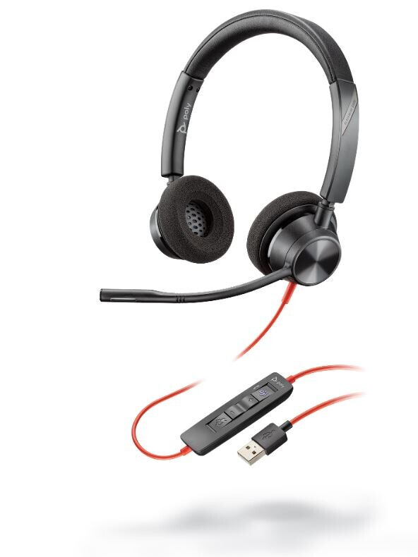 Plantronics Blackwire 3320 - Schnurgebundenes Stereo-Headset mit USB-A