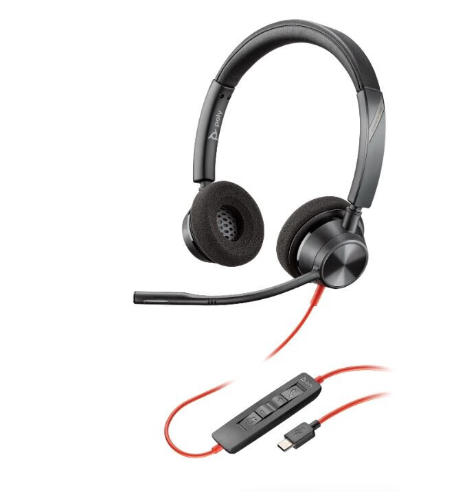 Plantronics Blackwire 3320 - Schnurgebundenes Stereo-Headset mit USB-C