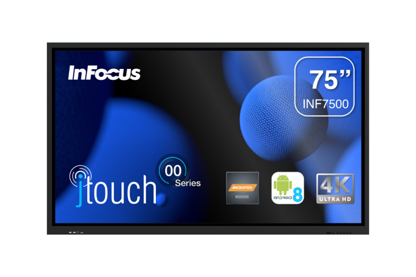 InFocus INF7500 interactief Touchdisplay 4K 75''