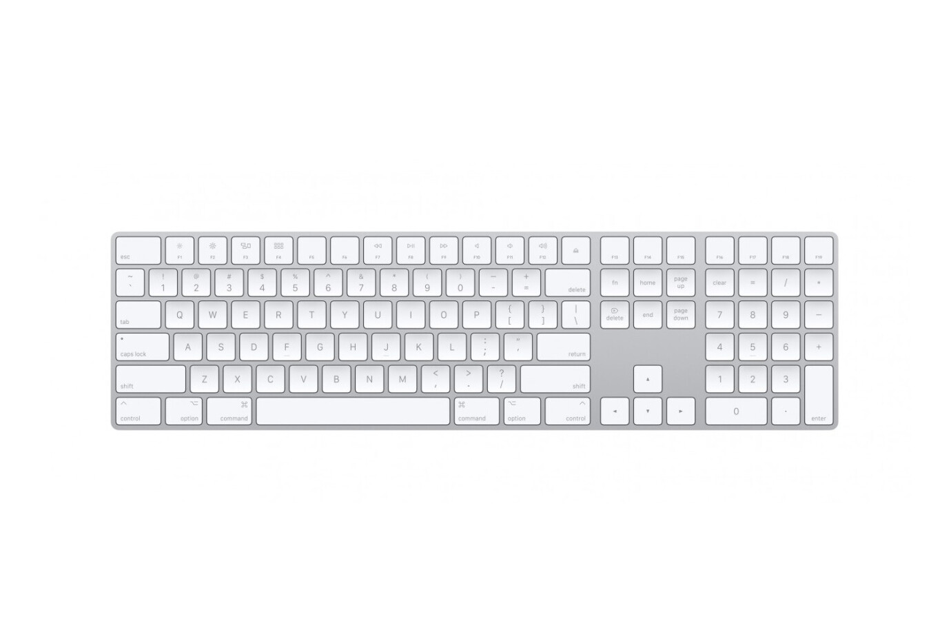 Apple Magic Keyboard mit Nummernblock - Silber