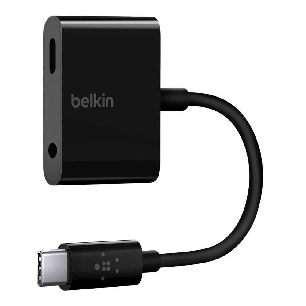 Belkin RockStar 3,5-mm-Klinken-Audio- und USB-C-Ladeadapter