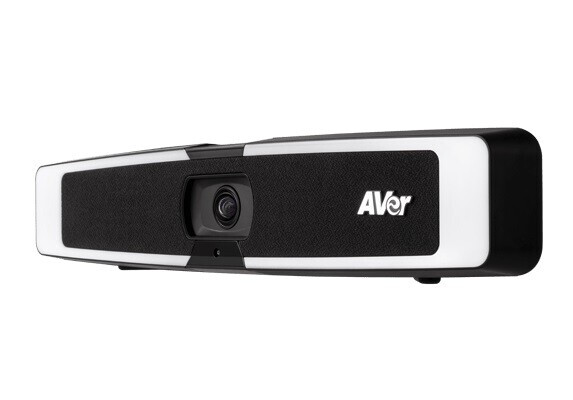 AVer VB130 4K-Videobar mit intelligenter Beleuchtung für Huddle Rooms, 4K, 120° FOV, 4x Zoom, 15 fps