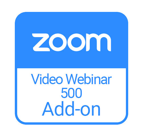 Zoom Meetings Video Webinar 500 Lizenz für 1 Jahr