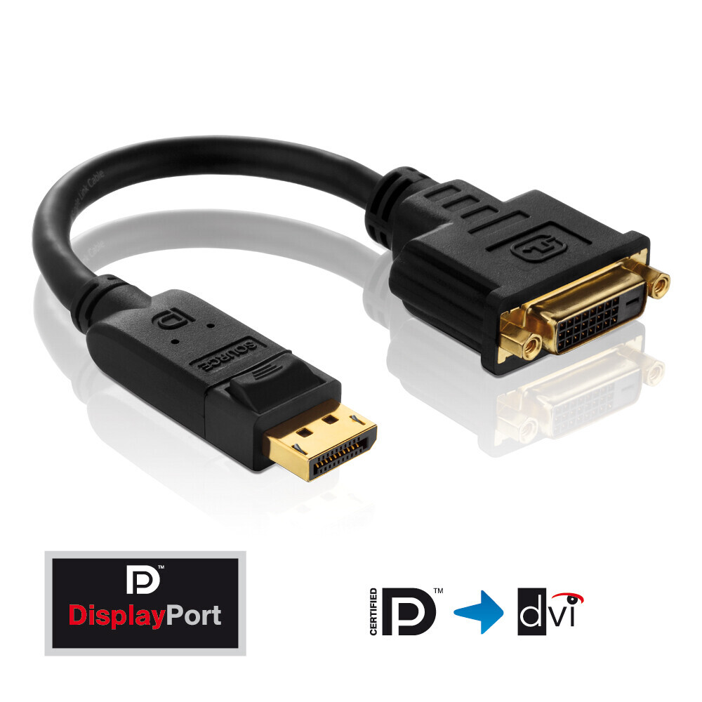 PureLink Adaptador DisplayPort/DVI - PureInstall 0,10m