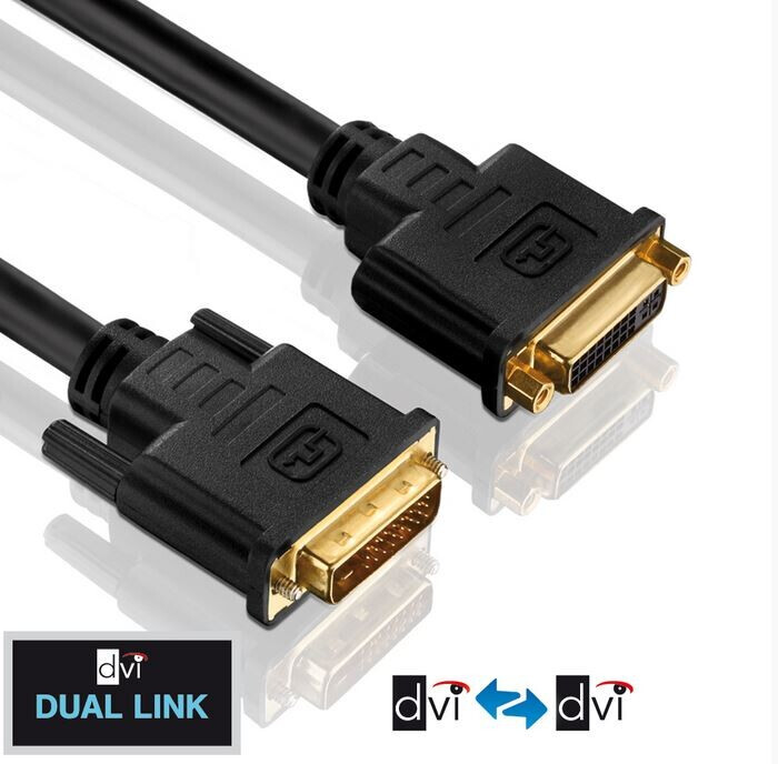PureLink DVI Verlängerung - Dual Link - PureInstall 1,00m