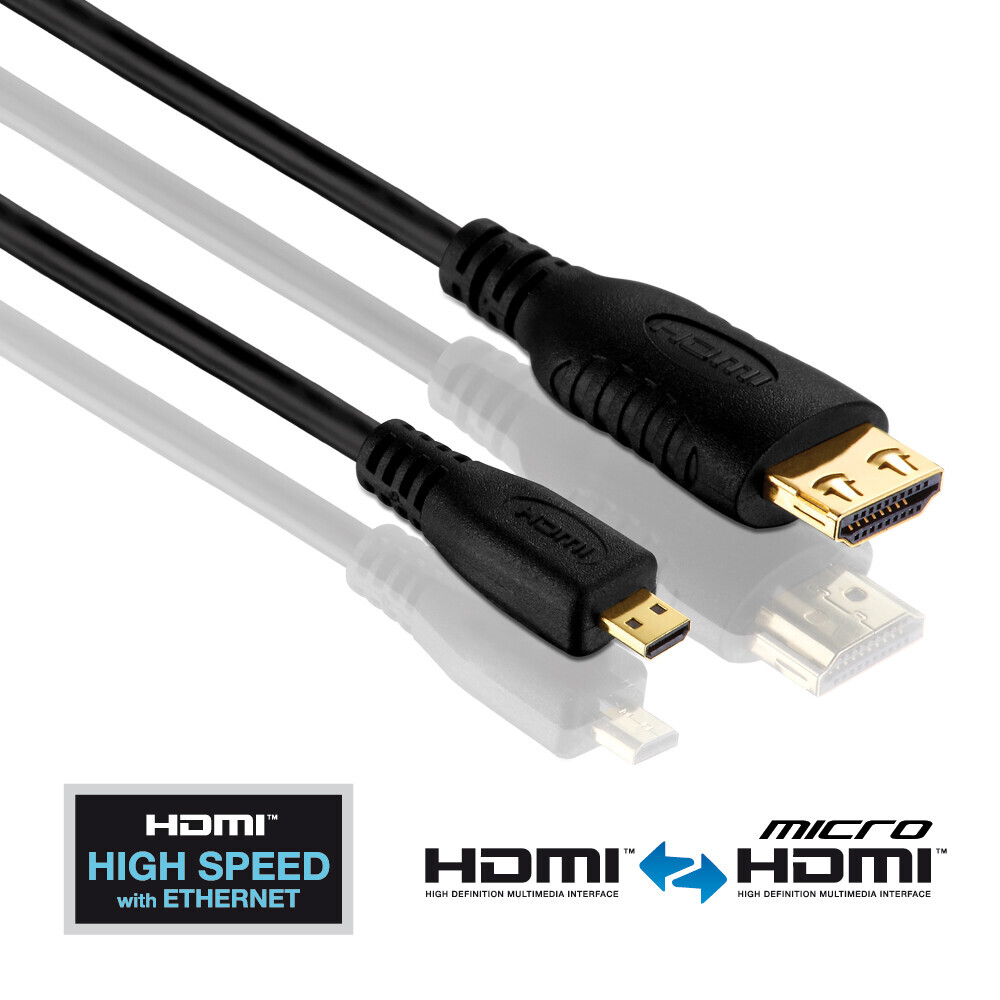PureLink HDMI/Micro HDMI Kabel - PureInstall 1,00m