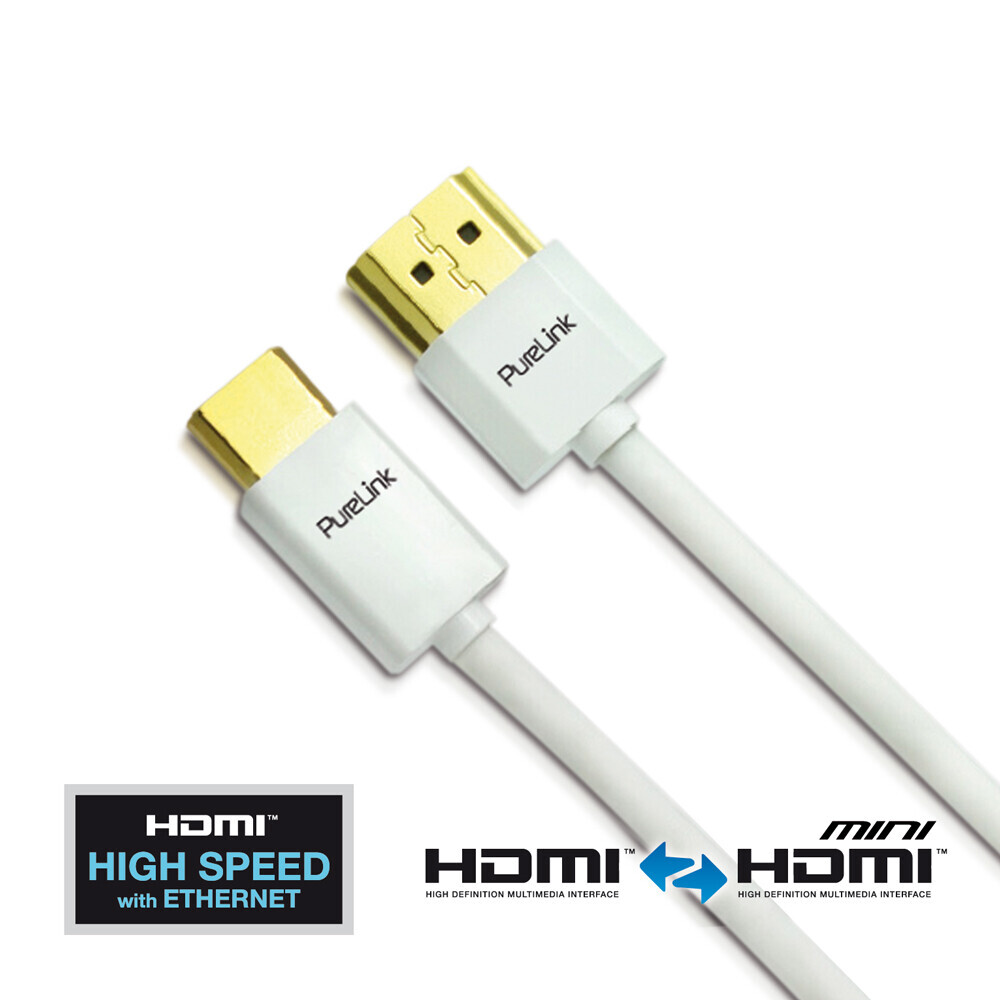 PureLink HDMI/Mini HDMI Kabel - ProSpeed Serie 1,50m Thin (HDMI A Stecker auf Mini HDMI C Stecker)