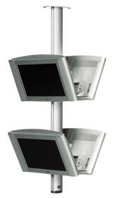 SMS staffa da soffitto per display piatti CL ST1800 nero