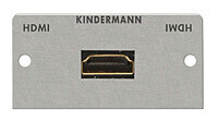 Kindermann Konnect 50 alu Anschlussblende HDMI Highspeed mit Ethernet