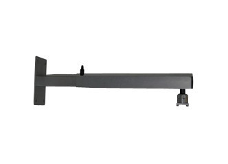 PeTa supporto fissaggio a parete Standard, lunghezza variabile 100 - 150 cm, nero