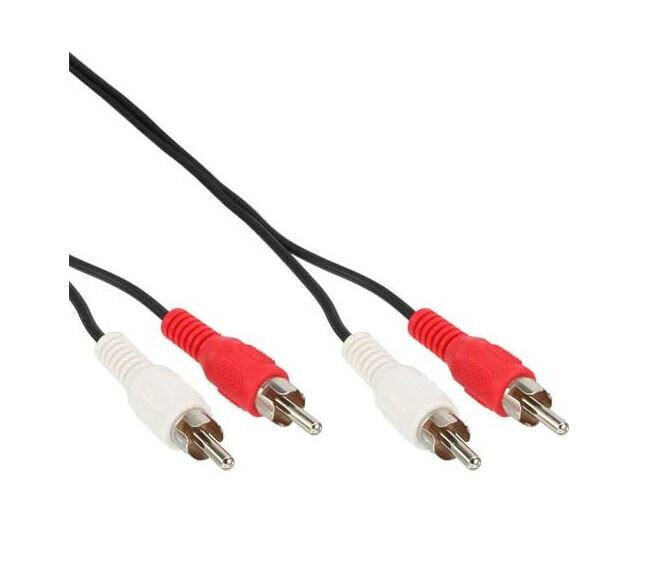 InLine RCA cable, 2x RCA male / male - 1m