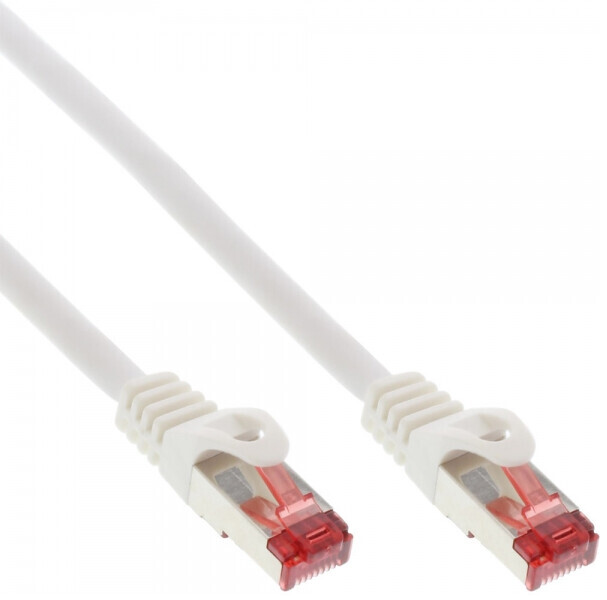 Câble Ethernet InLine RJ45, S/FTP (PiMf), Cat.6, blanc, 7,5m
