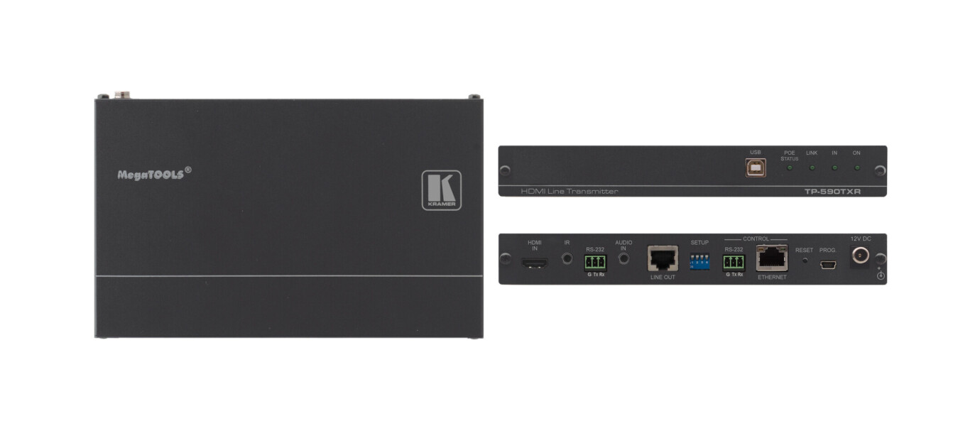 Kramer TP-590TXR Twisted Pair Übertrager (HDBaseT 2.0) für HDMI, Audio