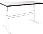celexon HPL Tischplatte 125 x 75 cm, weiß
