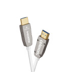 Celexon UHD fibra óptica HDMI 2.0b Cable activo 25m, blanco
