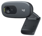 Logitech C270 HD Webcam, 720p, 30 fps, 3MP, FoV 60°, Fixed Focus