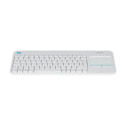 Logitech K400 Plus Tastatur, kabellos, weiß