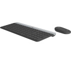 Logitech MK470 kit ultrasottile tastiera e mouse wireless, grigio