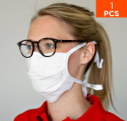 Masque de protection premium nez et bouche celexon 100% coton Oeko-Tex100 - 1 pièce