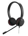 Jabra Evolve 20 MS Duo - Stereo-Headset per Softphone VoIP certificazione per Skype for Business
