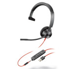 Poly Blackwire 3315 - Schnurgebundenes UC Mono-Headset mit USB-A