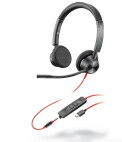 Plantronics Blackwire 3325 - Headset Stereo, cablato, con USB-C