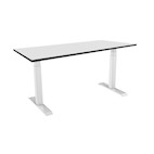 celexon electric height adjustable desk Professional eAdjust-58123 - white, incl. HPL tabletop 125 x 75 cm