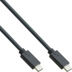 InLine Cable USB 3.2 Gen.2 - USB Type-C macho/macho, negro, 0,5m