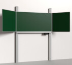 Pylonenklapptafel, stahlemaille-grün, Mittelfläche 200x100 cm