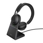 Jabra Evolve2 65 USB-A UC Stereo Headset mit Ladestation, schwarz