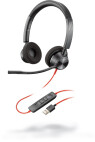 Poly Blackwire 3325 - Schnurgebundenes Stereo-Headset mit USB-A für Microsoft Teams