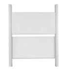 Remonta DFS-Tafel mit Säulenführung in weiß 300x100 cm