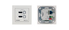 Kramer WP-211T 4K60 4:2:0 HDCP 2.2 HDMI Wall–Plate Auto–Switcher und PoE Empfänger über HDBaseT