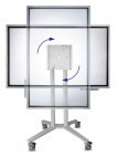 PeTa Flip Stand para Samsung Flip WM55H/R + WM65R y pantallas de hasta 50 kg en negro