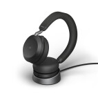 Jabra Evolve2 75 Schnurloses Stereo-Headset für UC mit Desk Stand, Bluetooth, USB-A, schwarz