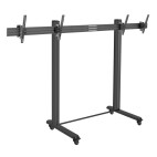 Hagor BrackIT Stand Dual XL -mobile stand system for 2 screens -55" - 75" | max. Vesa 800x600 | load 90kg