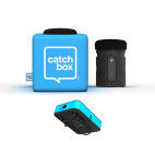 Catchbox Plus Wurfmikrofon mit 1 Audience Mikrofon, 1 Presenter Mikrofon, blau