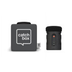 Catchbox Plus Micrófono de tiro con 1 micrófono de audiencia, gris