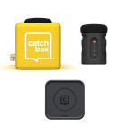 Catchbox Plus Micrófono de lanzamiento con 1 micrófono de audiencia y cargador inalámbrico, amarillo