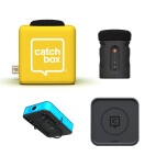 Catchbox Plus microfoon met 1 Audience microfoon, 1 Presenter Microfoon en Wireless Charger, geel