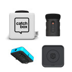 Catchbox Plus microfoon met 1 Audience microfoon, 1 Presenter microfoon en Wireless Charger, wit