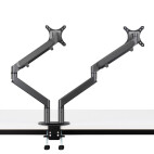 Hagor Support de table Gasliftarm Dual 2x 15-27" | max. VESA 100x100 | Charge réglable 2x 1,5-9kg