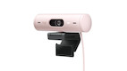 Logitech Brio 500 Full-HD Webcam - 1080p, 30fps, FoV 90°, USB-C, Enfoque automático - Rosa