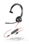 Poly Blackwire 3315, BW3315-M - Micro-casque mono MS filaire avec USB-A certifié pour Microsoft Teams