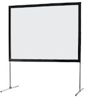 Pantalla de marco plegable Movil Expert de celexon 244 x 183, proyección frontal